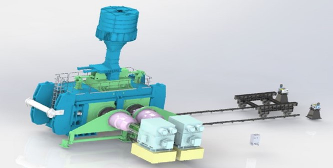 High-pressure roller mill